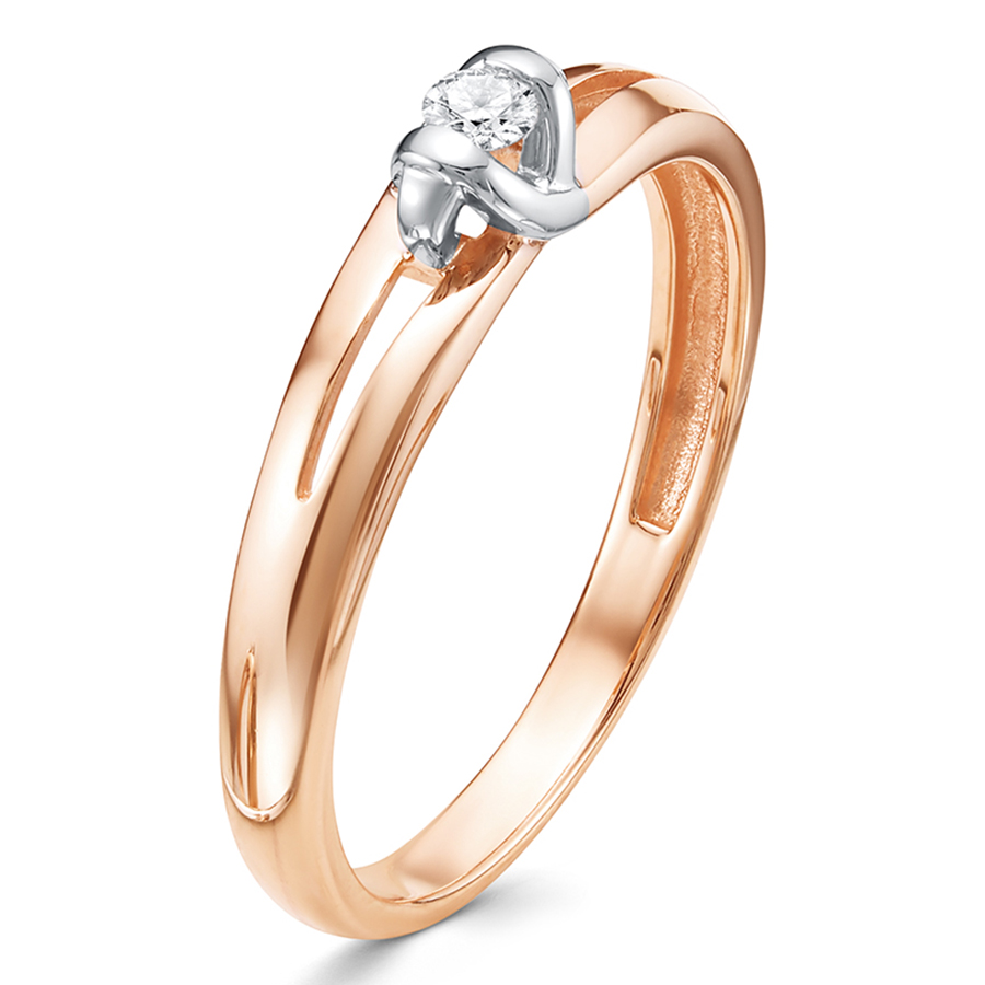 Кольцо, золото, бриллиант, 3345-110